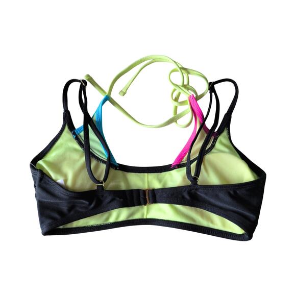 Peekaboo multi color swim top - Picture 2 of 2